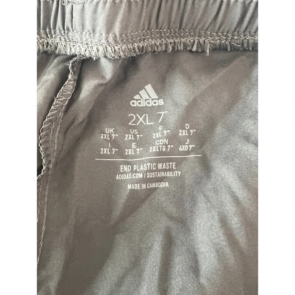 Adidas Mens D4M AEROREADY Training Shorts Grey‎ 2XL 7 Inch Inseam IC7278 NWT